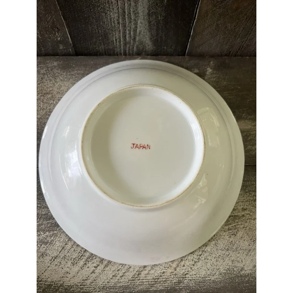 Lot 2 Lusterware Floral Soup Bowls 7